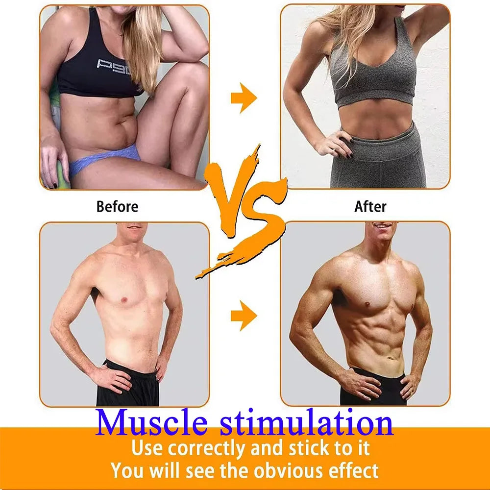 Electric Muscle Stimulator: 4-in-1 TENS IFT Recovery Device for Relief Body Shaping Massage Equipment Tidesmit