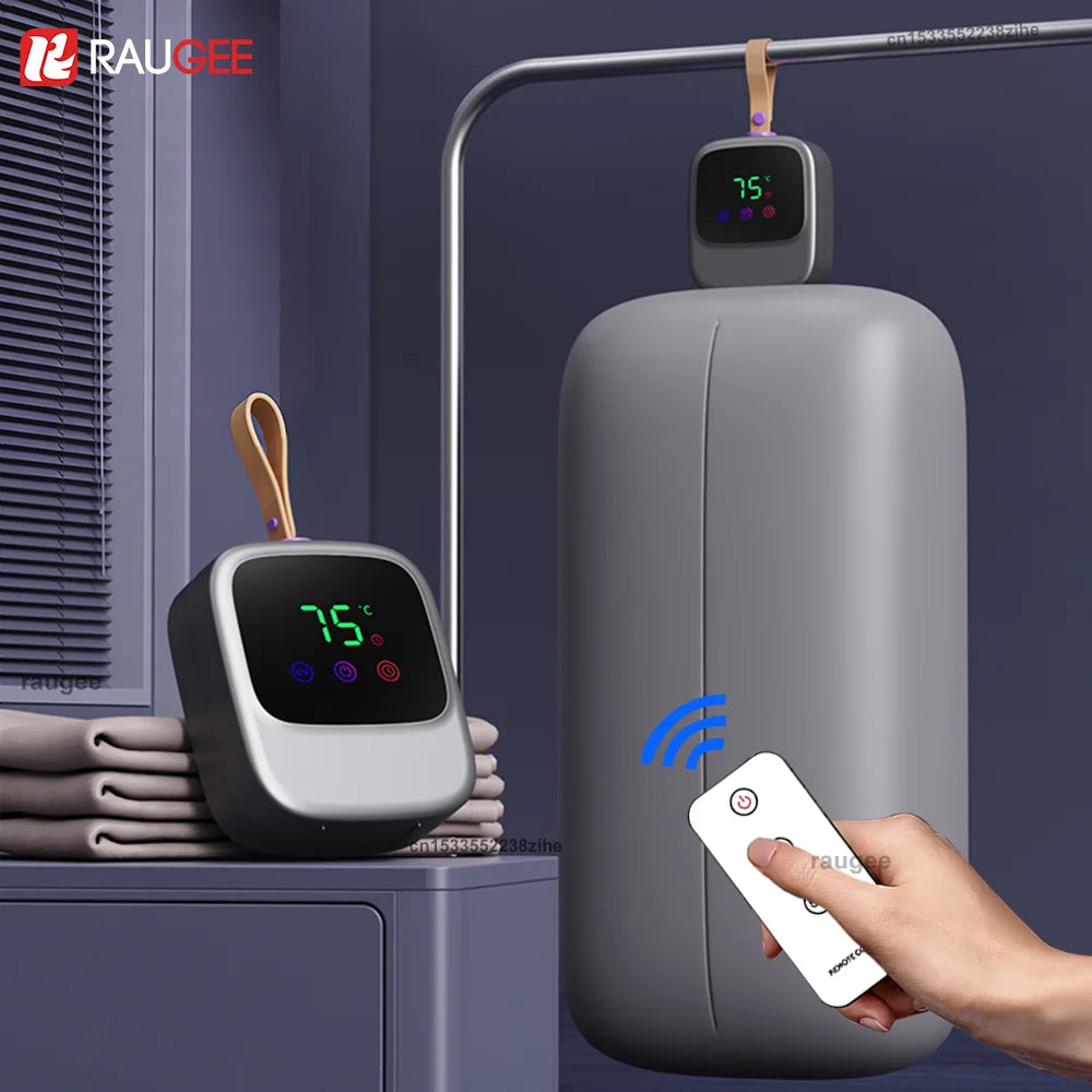 Tidesmit portable electric clothes dryer with UV sterilization and folding design for efficient laundry drying.