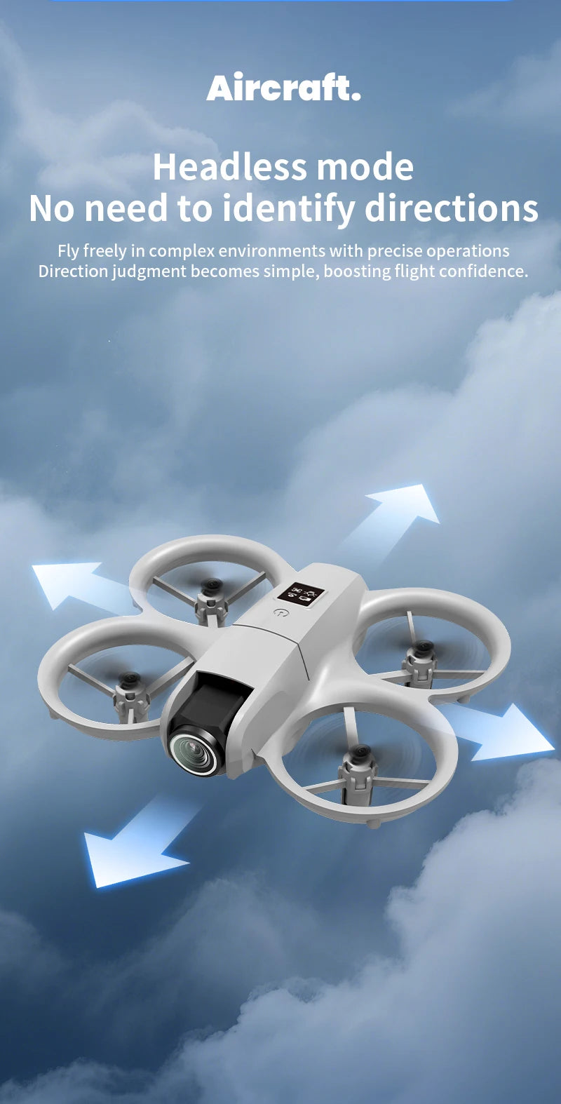 4K FPV Camera Drone H135 - Foldable RC Quadcopter with Wide Angle Lens Tidesmit