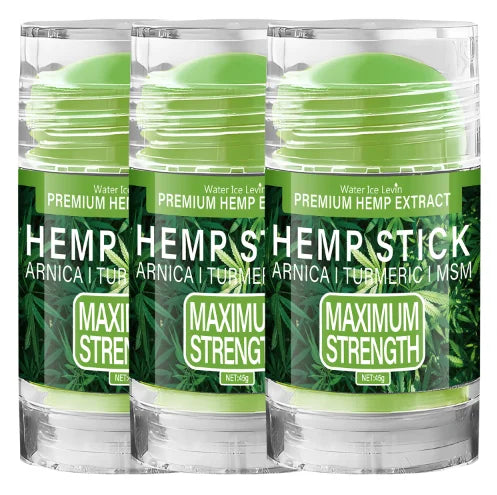 Premium Hemp Stick with Arnica & Turmeric - Maximum Strength Moisturizing Stick for Skin & Joint Care