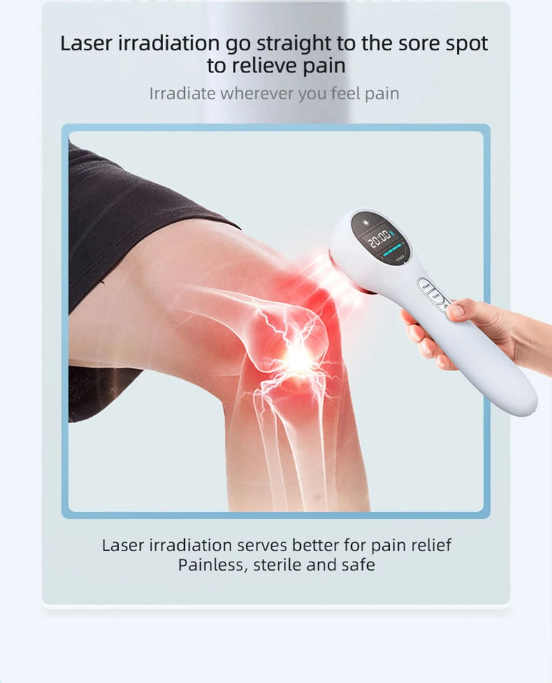 Hand-held Physical Treatment LllT Low-level Infrared Red Light Cold Laser Therapy Device For Relieve Neck Back Arthritis Pain