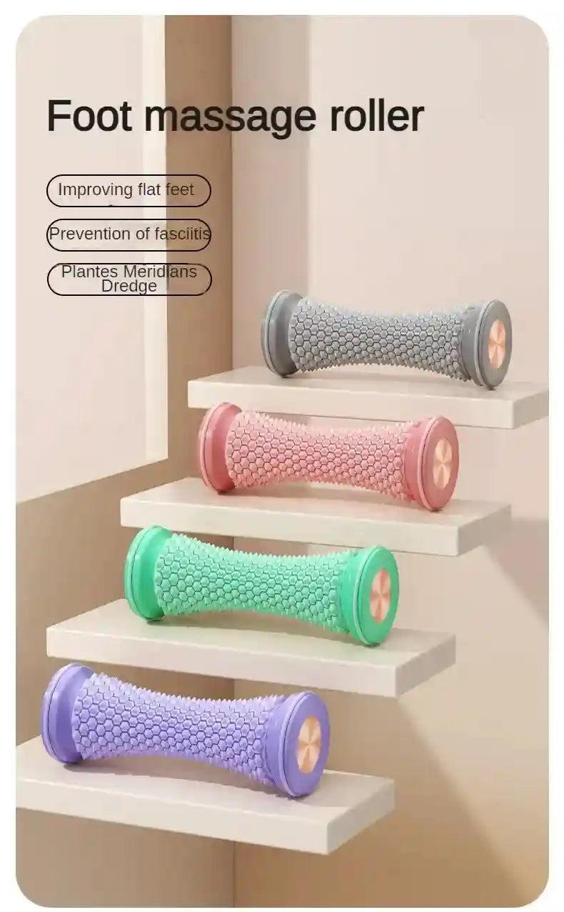 Foot Massage Roller for Plantar Fasciitis Therapy - Ergonomic Design Massage Roller Tidesmit