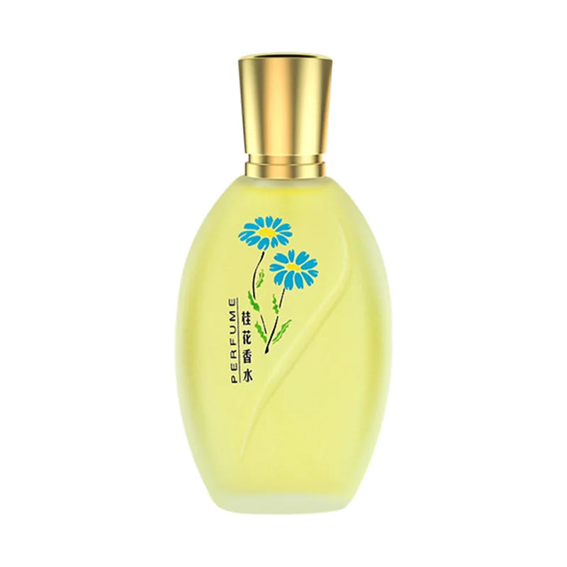 Women’s Osmanthus Gardenia EDP 50ml: Long-lasting floral perfume in an elegant oval frosted bottle with gold cap.