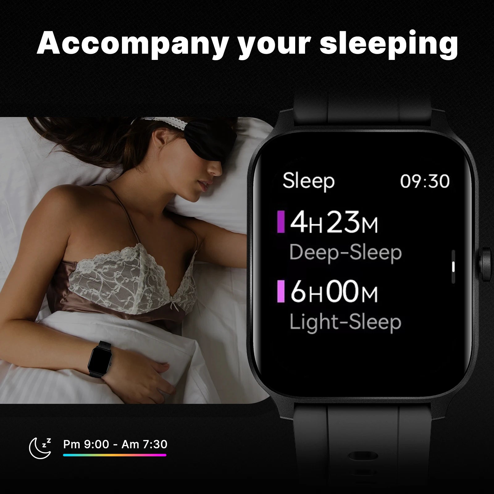 MOES Smart Watch Alexa Built-in Fitness Tracker Heart Rate and Two Dial Styles Blood Oxygen Monitor, IP68 Waterproof Touchscreen