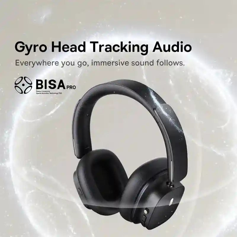 Wireless Headphones with Active Noise Cancellation & Spatial Audio - Black Tidesmit