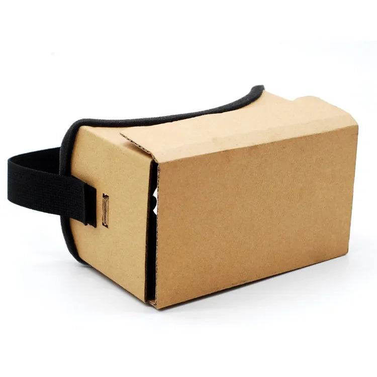 VR Headset for Smartphones - Portable 25mm Lens 3D Cardboard Kit Tidesmit