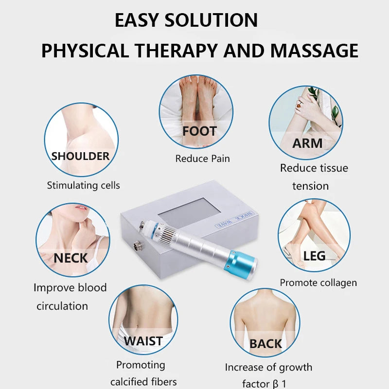 Shockwave Therapy Machine for Back Pain Relief - Portable Electric Device Massage Chairs Tidesmit