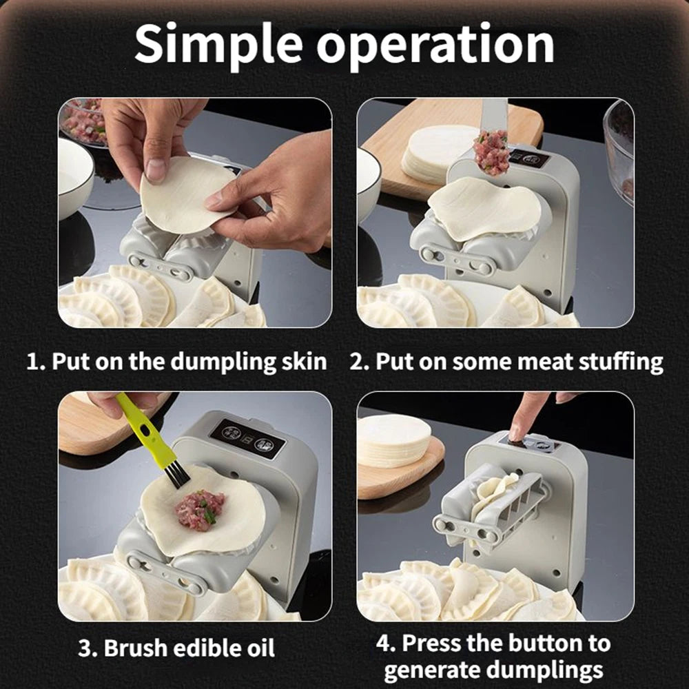 Tidesmit automatic electric dumpling maker machine pressing empanadas and ravioli with rechargeable kitchen design