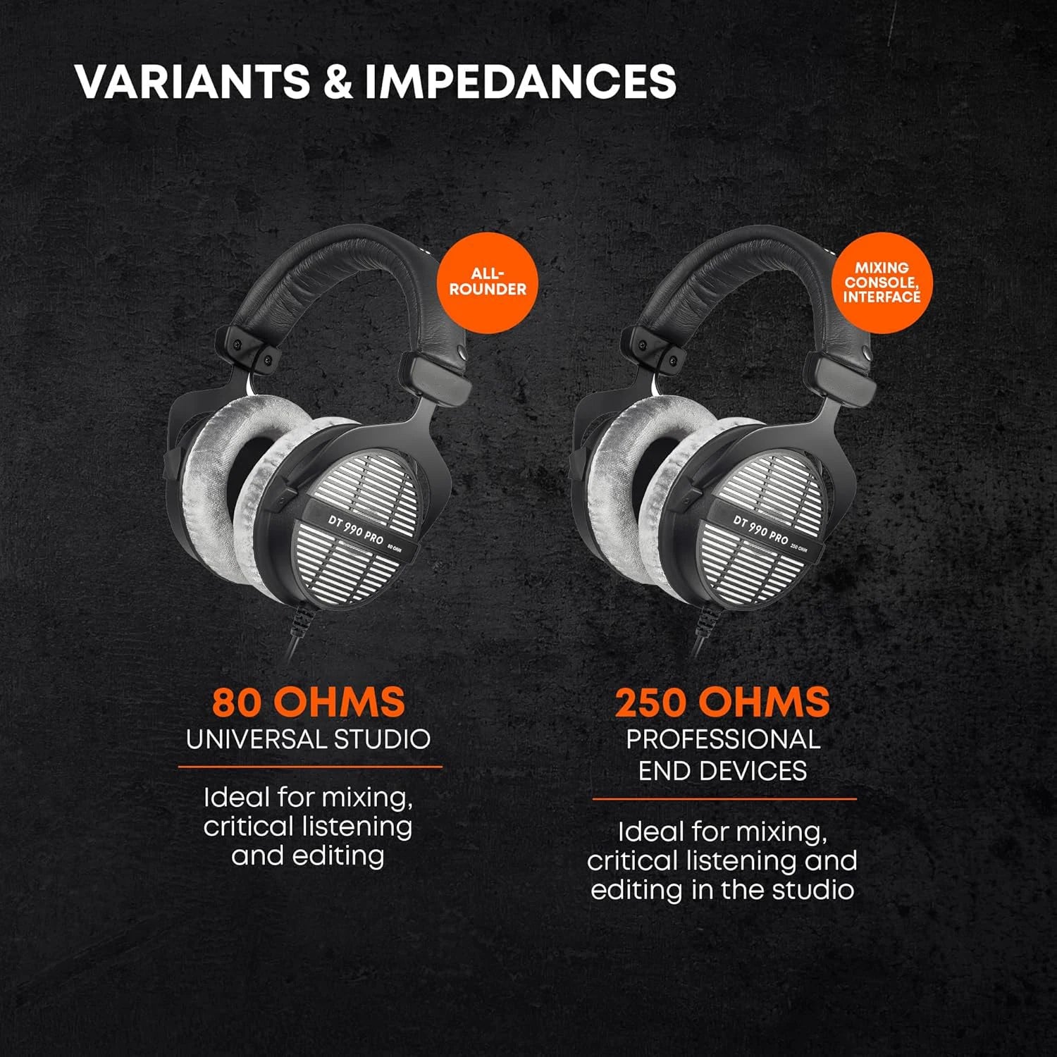 DT990 PRO Studio Headphones: Over-Ear Open-Back for Precise Mixing Tidesmit