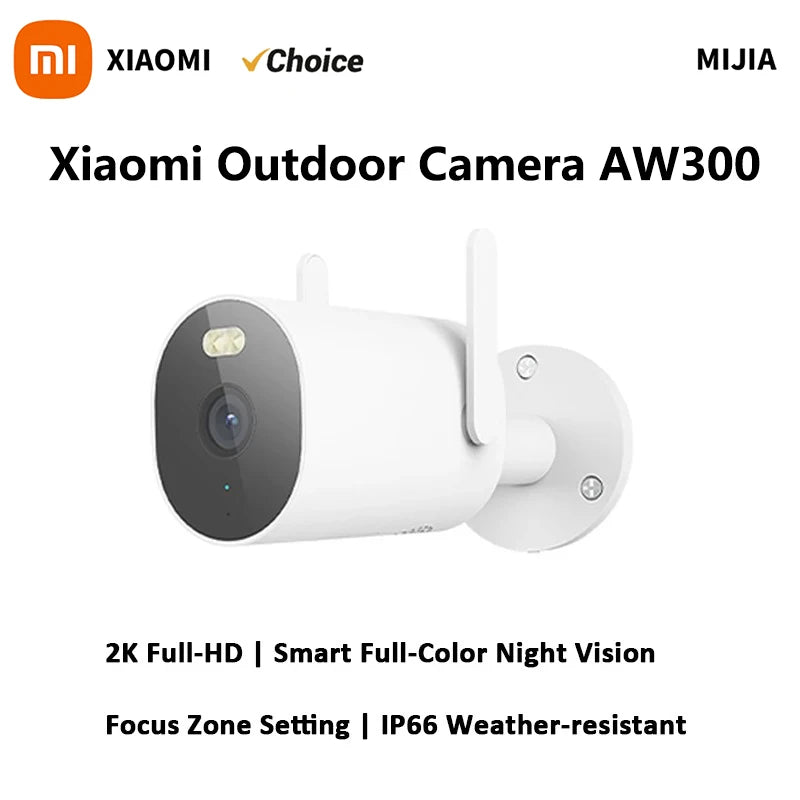 Xiaomi Outdoor Camera AW300 IP66 2K IP66 Full Color Night Vision Home Camera Video Surveillance IP Cam Detection Security Camera