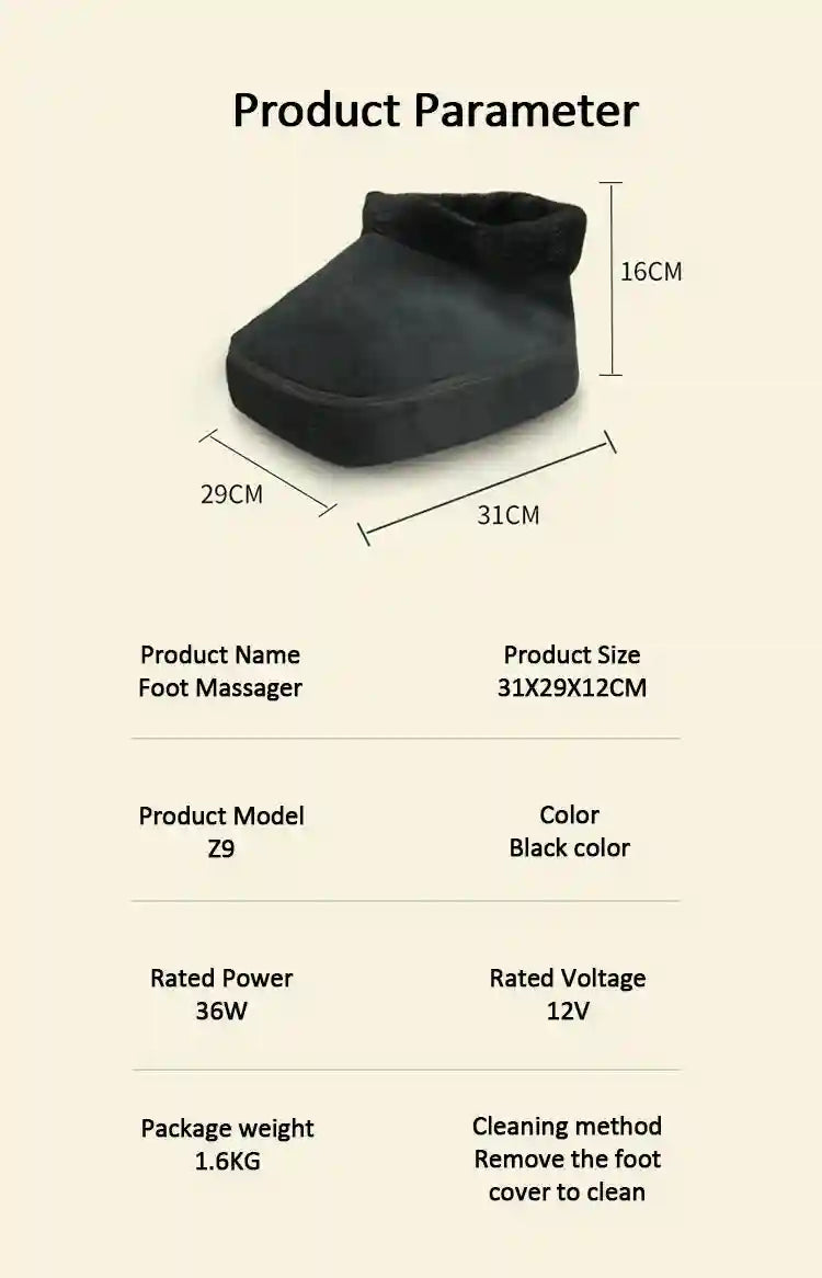 Electric Foot Massager with Heat for Deep Tissue Muscle Relief Massage Roller Tidesmit