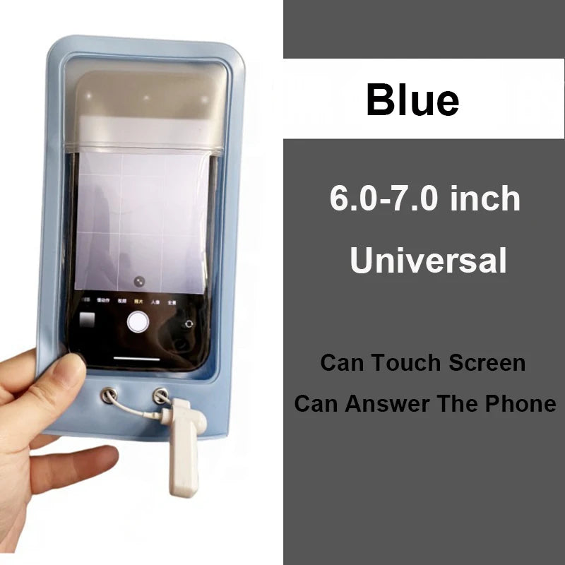 Anti Camera Phone Pouch - Secure Magnetic Shield for Mobile Privacy ACPG0001-Blue One Magnet Tidesmit