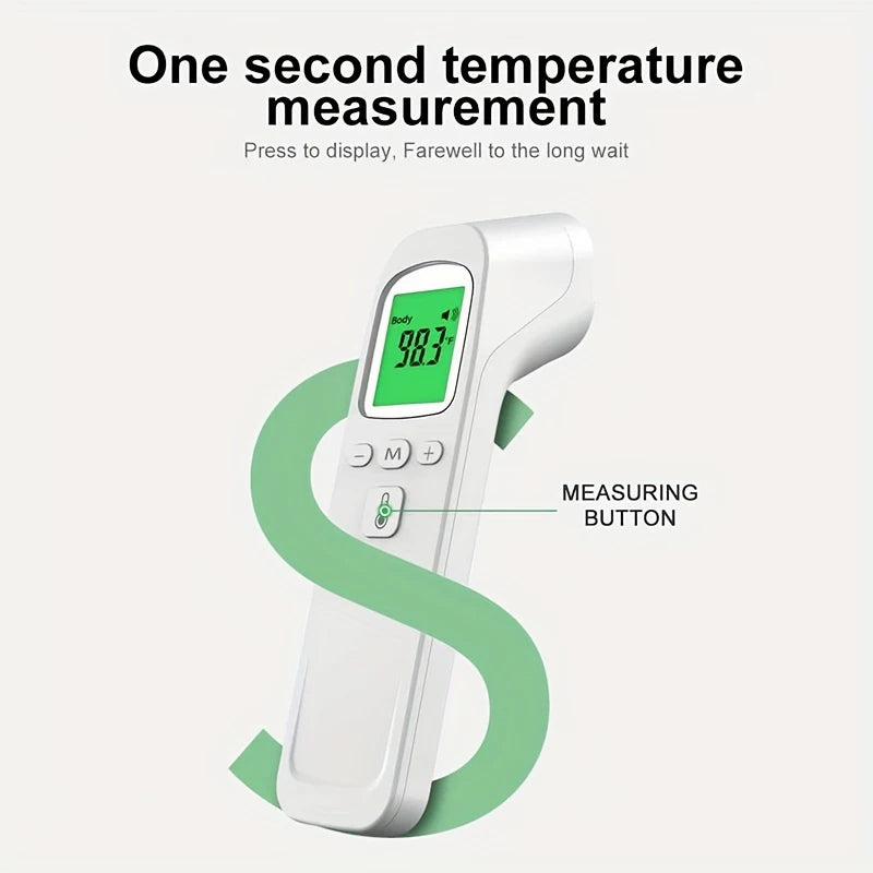 Finger Pulse Oximeter& Non-Contact Infrared Thermometer-Digital LCD Thermometer for Adults & Infants,Ear Temperature Measurement