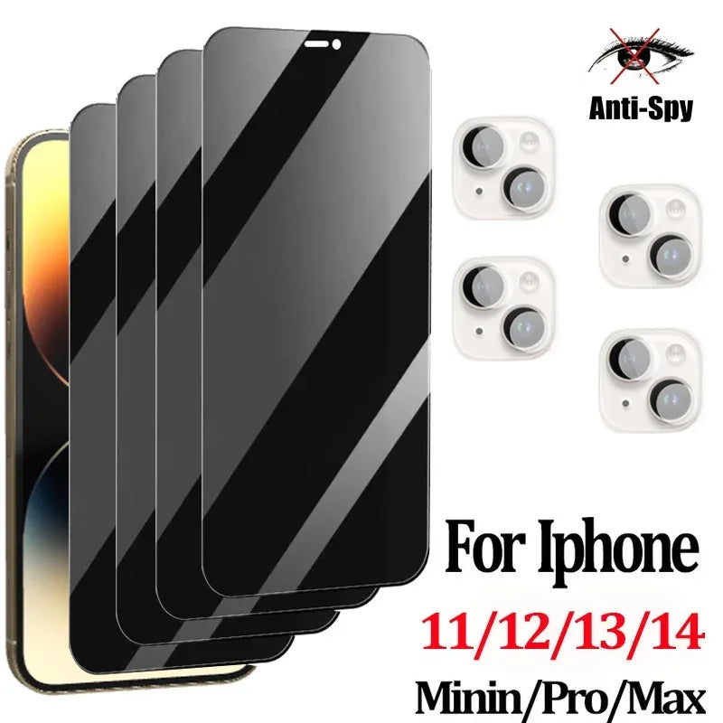 Privacy Screen Protector for iPhone 16 Pro Anti-Spy Tempered Glass Tidesmit