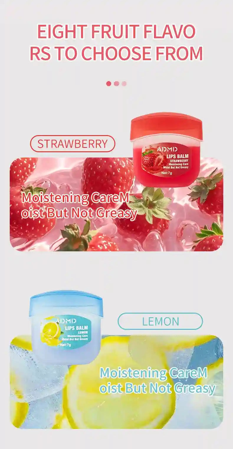 Fruit Lip Balm Set - 8pcs Moisturizing Lip Treatment for Dry Lips Lip Care Tidesmit