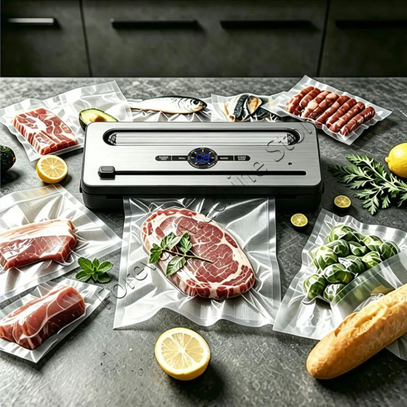 240W Dual‑Pump Vacuum Sealer Machine Automatic Food Sealer Dual Seal External Vacuum For Home Commercial Food Storage