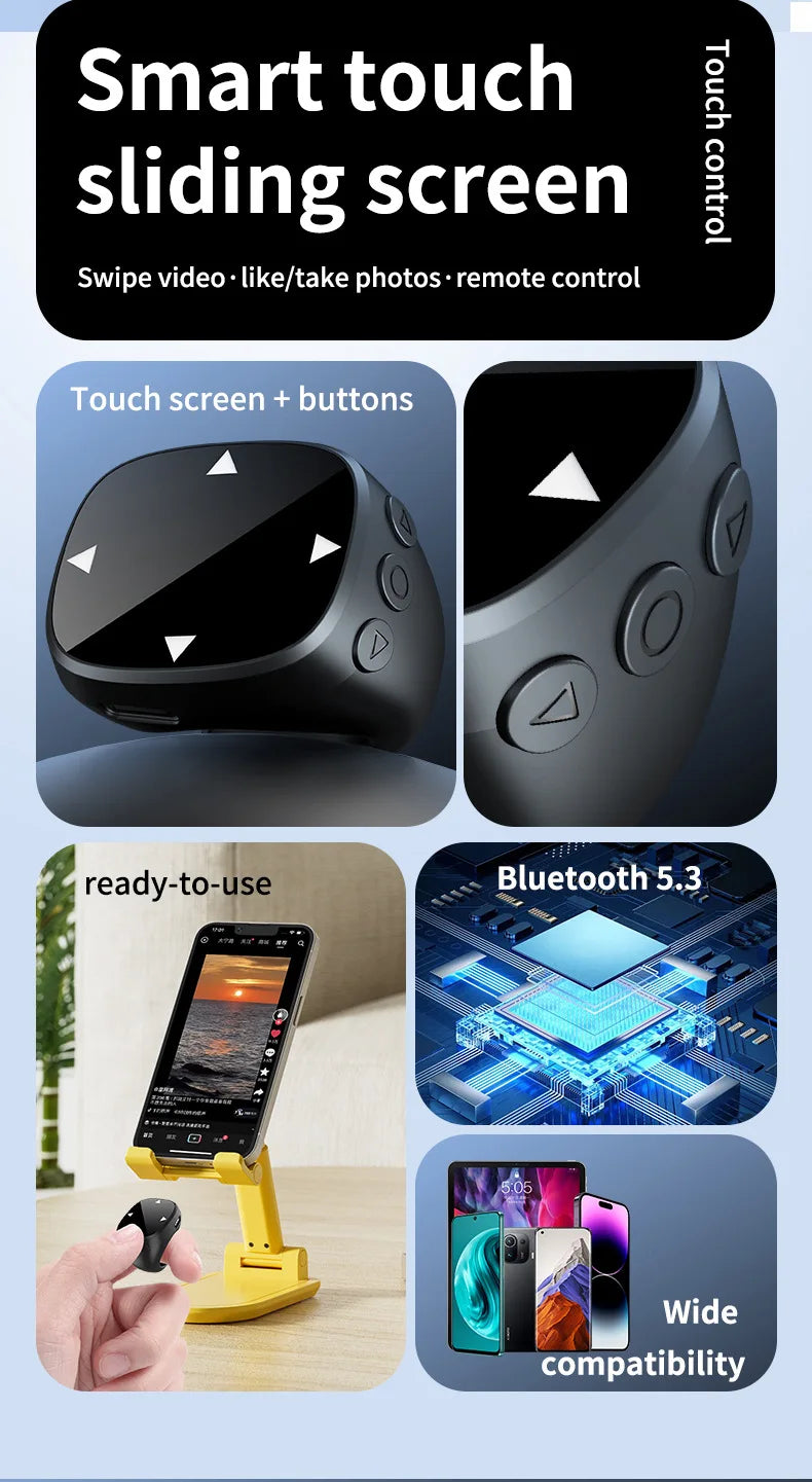 Bluetooth Remote Page Turner for TikTok & Video Recording - Tidesmit Tidesmit