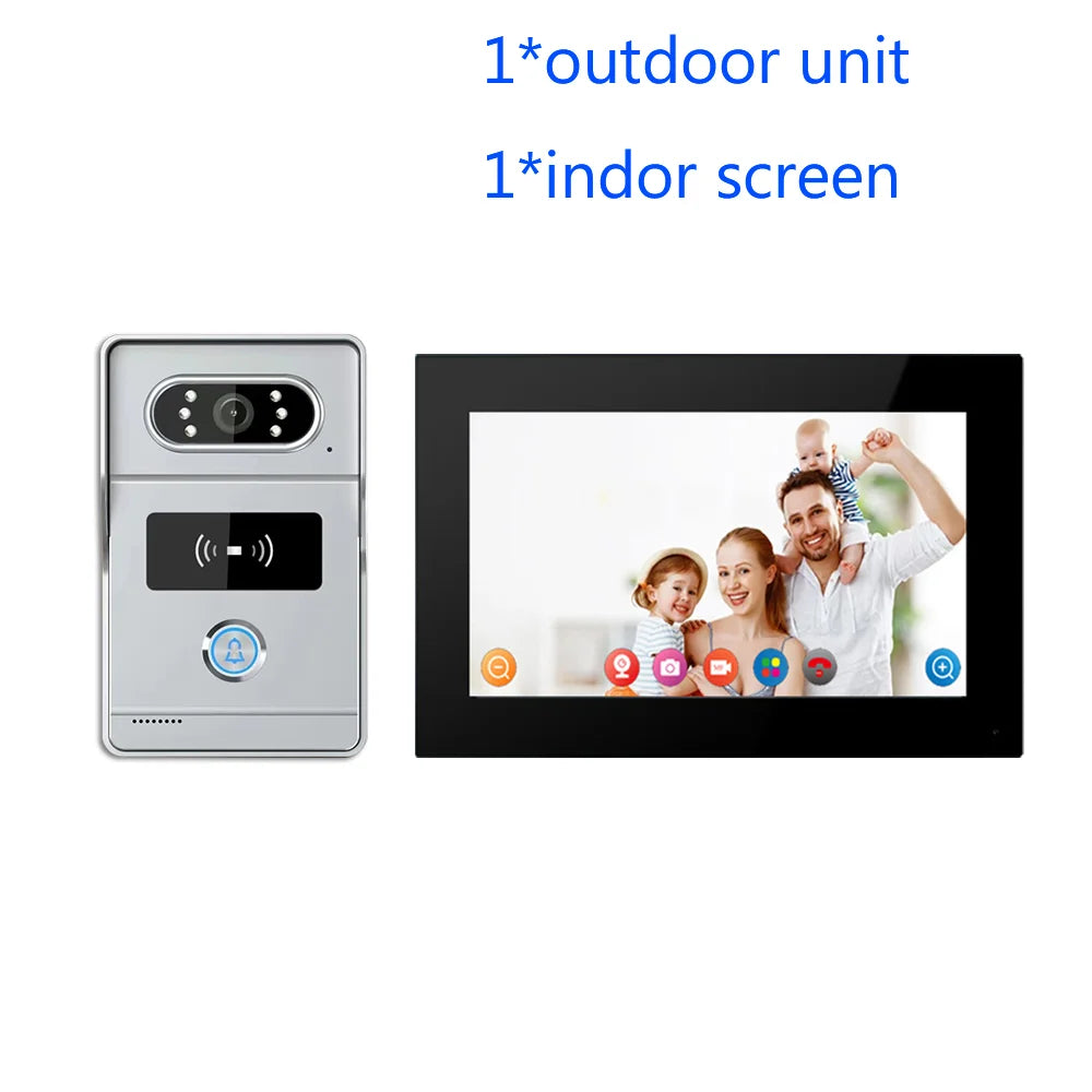 support tuya app Smart Video Intercom 1080P AHD WiFi Access Control System Camera Monitor Villa Home Security