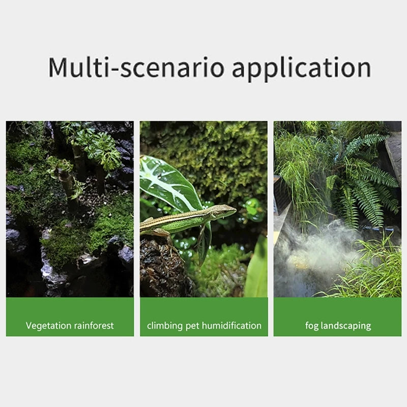 Water Plant Aquarium Rainforest Fish Tank Plant Timing Sprayer Reptile Humidification Intelligent Sprayer System Kit EU
