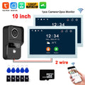 1080P Video Intercom Wifi 7/10 Inch Monitor Kit for Apartment System Home Security 2 Wire Doorbell Card Swipe Private House Tuya