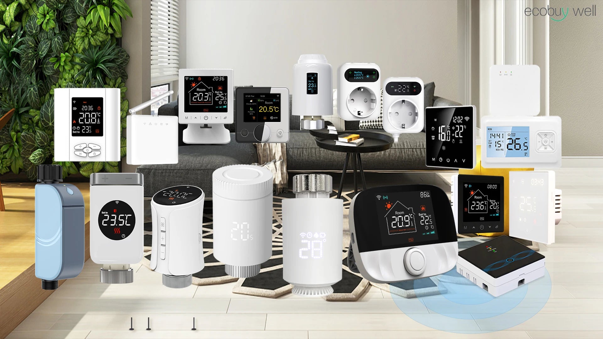 Smart Home Tuya Wifi Thermostat Gas Boiler Wireless Battery Operated Wifi Thermostat Temperature Controller Alexa Home Assistant