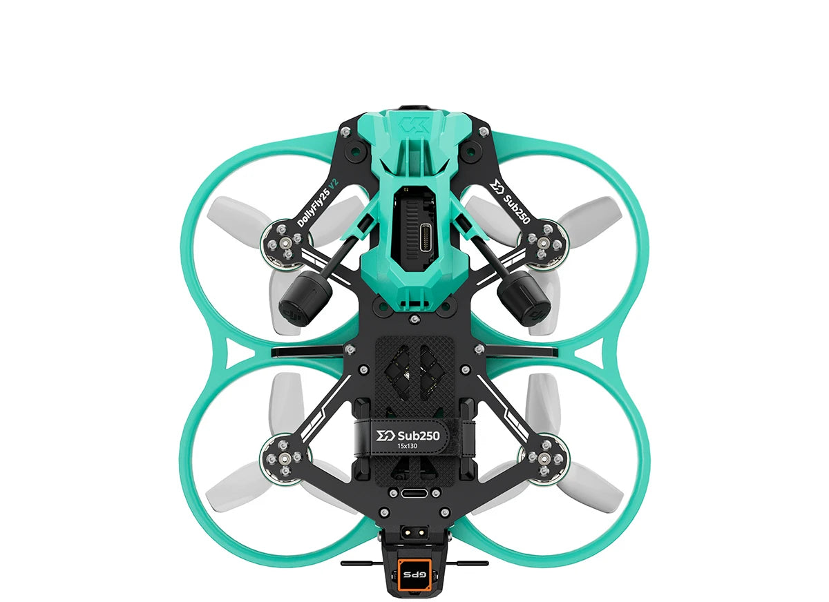 2.5 Inch CineWhoop FPV Drone with 4K 120fps Camera and GPS Tidesmit