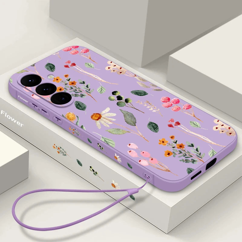Floral Samsung Galaxy S25 Ultra Case | Slim Shock-Absorbing Cover Tidesmit