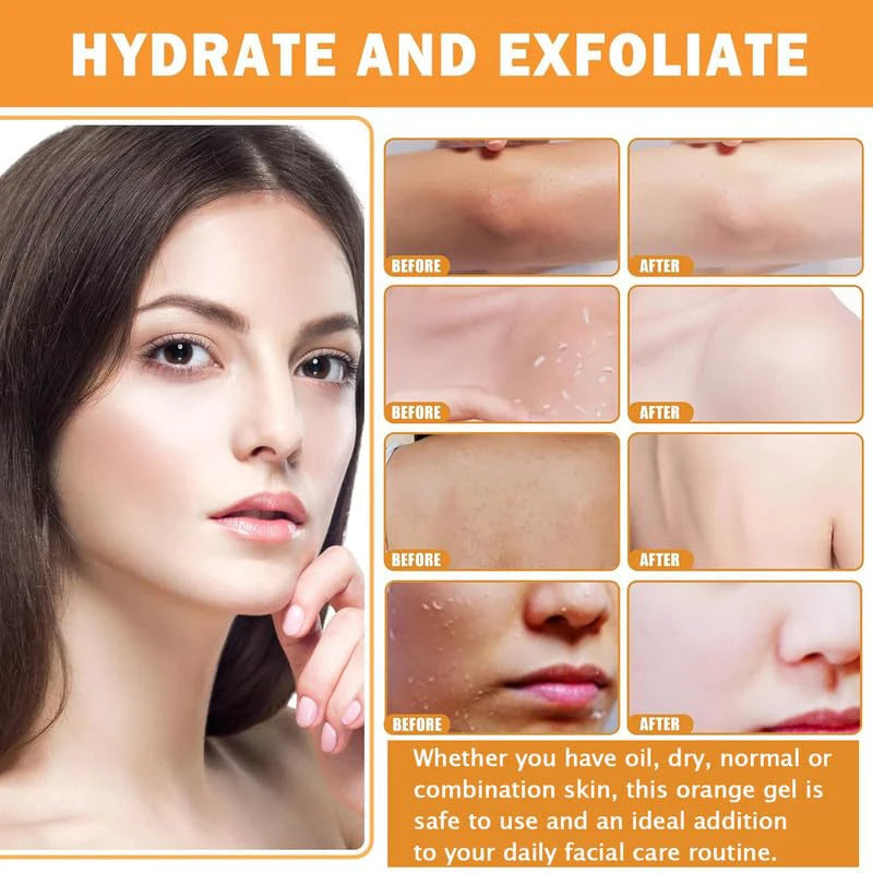 Orange Exfoliating Gel 100g - Professional Deep Cleansing Face Scrub Scrubs Treatments Tidesmit