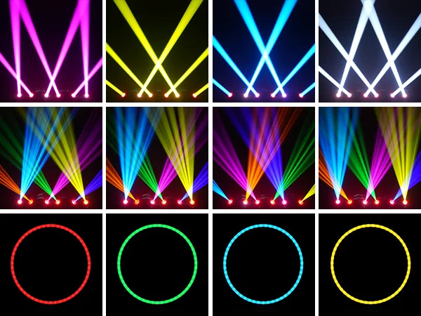 150W LED Moving Head Light RGB Beam Effect Lights DMX512 Stage Lighting Projector for Live Show Concert Bar Club Theater Wedding