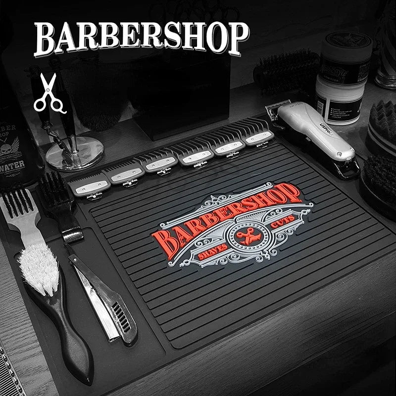 Haircut Tools Mat - Non-Slip Barber Workstation Pad 45x30cm Massage Chairs Tidesmit