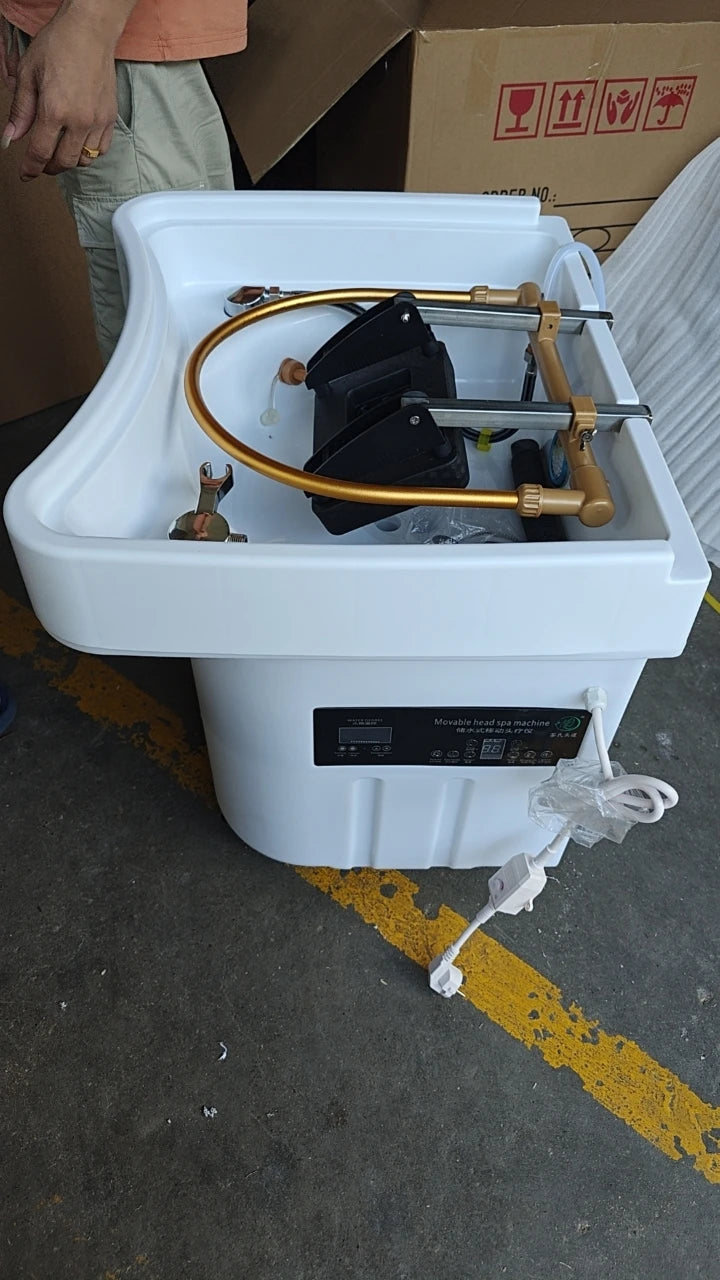 Portable Salon Hair Wash Basin Chair - Mobile Spa Sink Unit Massage Chairs Tidesmit