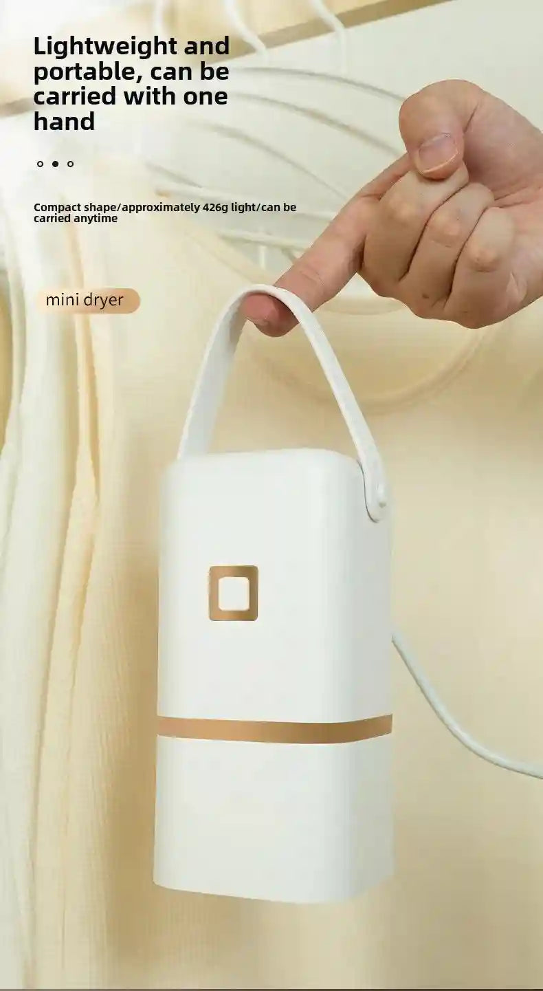 Tidesmit portable compact electric clothes dryer for small apartments and dormitories folded for easy storage