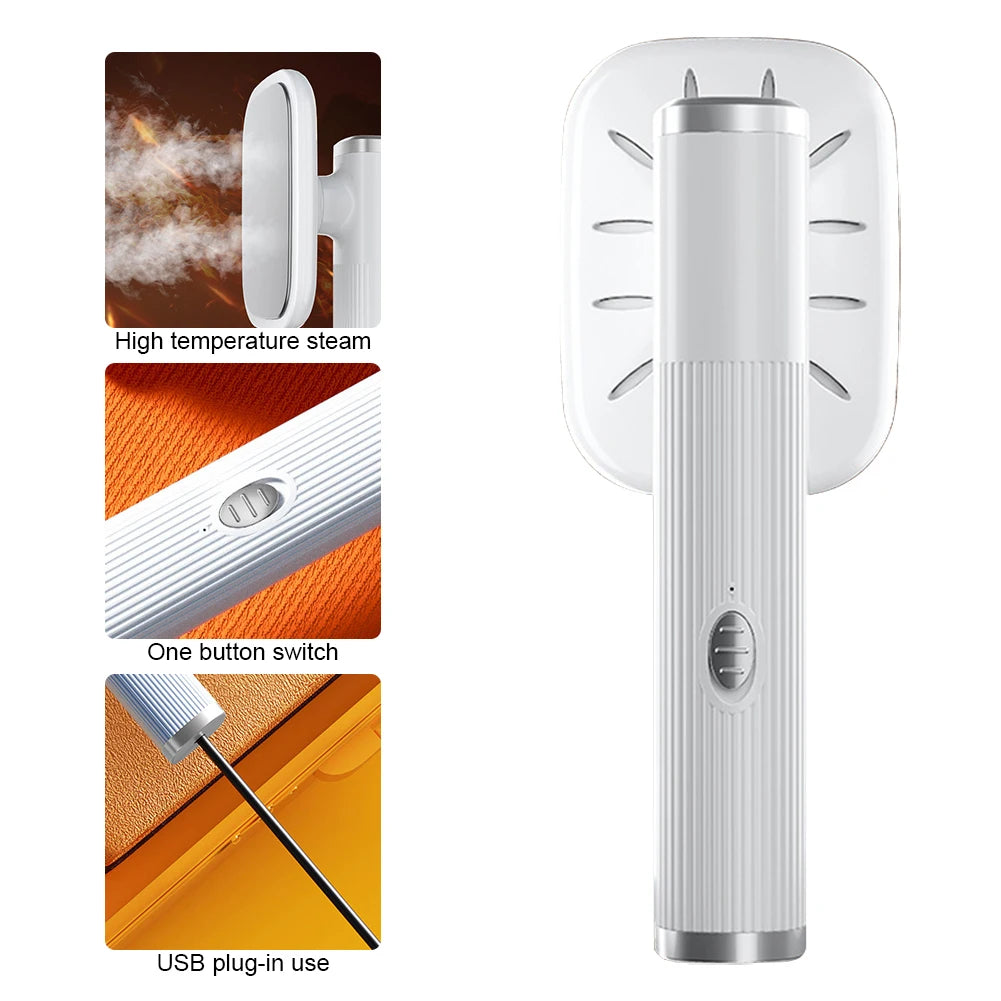 Tidesmit 360 degree portable handheld garment steamer and USB powered fabric iron for quick laundry touch ups