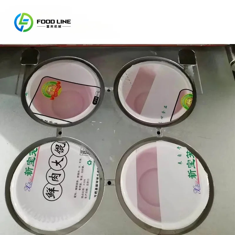 Customized New Type Vacuum Fresh Food Tray Sealer/plastic Bowl Cups Sealing Machine/vacuum Plastic Box Container Sealing Machine