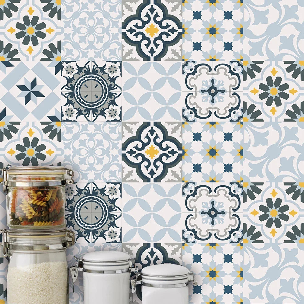 29 Styles Thickened Frosted Tiles Floor Sticker Kitchen Bathroom Home Renovation Wallpaper Waterproof Non-slip Art Wall Decals