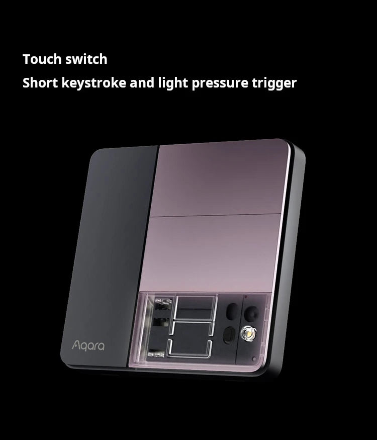 Aqara Smart Wall Switch Z1 More Control Zigbee 3.0 Compatible with Single Live/Neutral Wire Design Work With Mi Home HomeKit APP