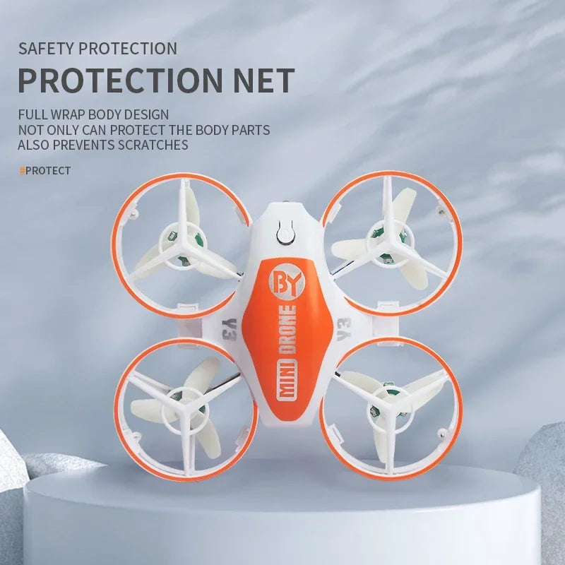 Mini Drone With Lights For Kids - Obstacle Avoidance UFO Quadcopter Tidesmit