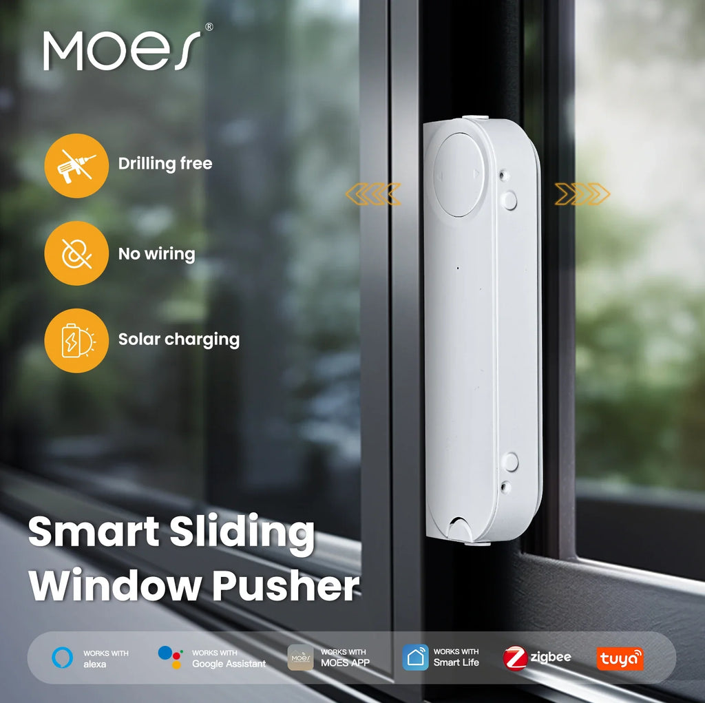 Zigbee Smart Window Pusher | Automatic Solar Powered Window Opener Tidesmit