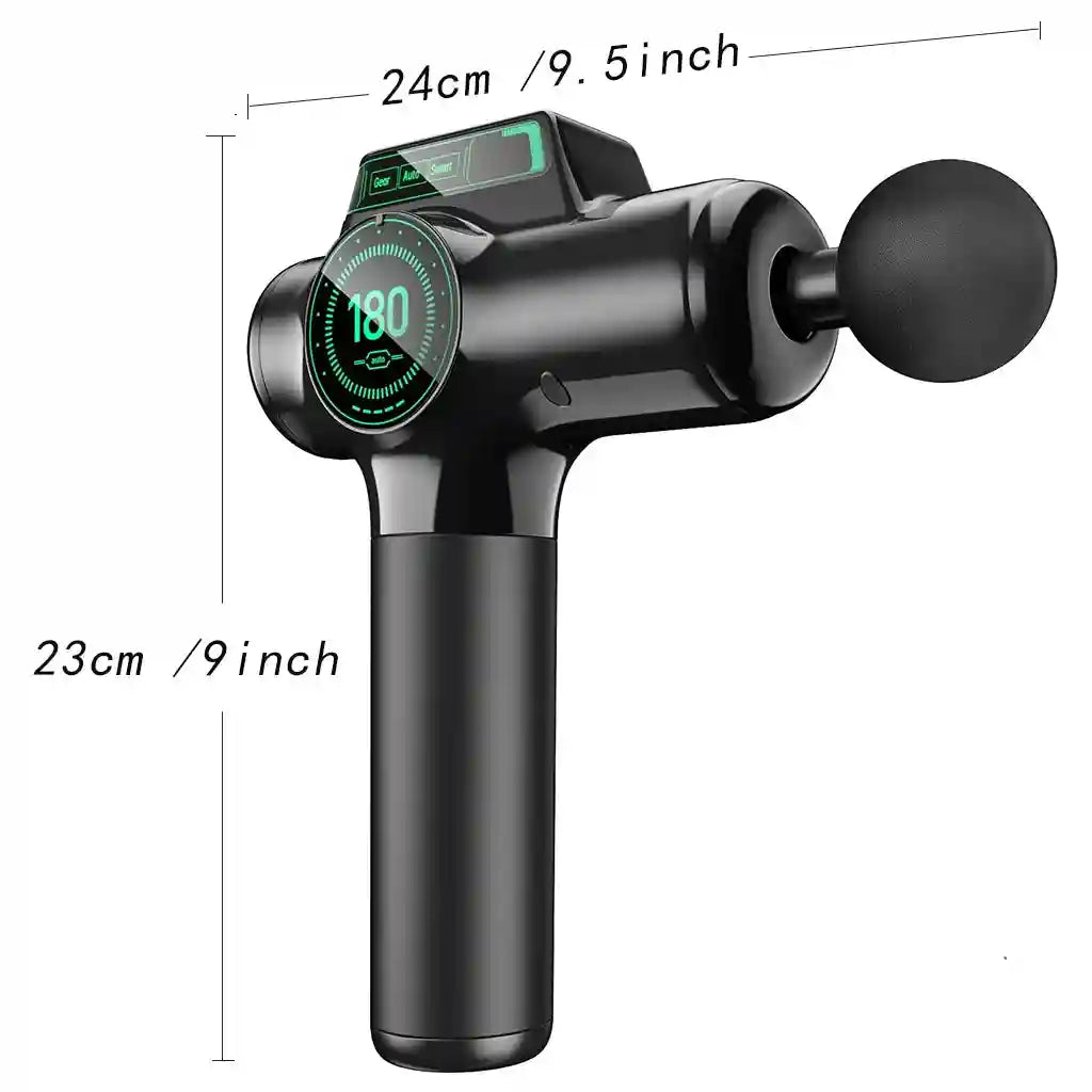 Deep Tissue Percussive Therapy Massage Gun - Gray Tidesmit Fascia Gun Tidesmit