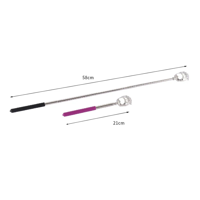 Telescopic Back Scratcher Stainless Steel Retractable Massager Back Massage Instrument Tidesmit