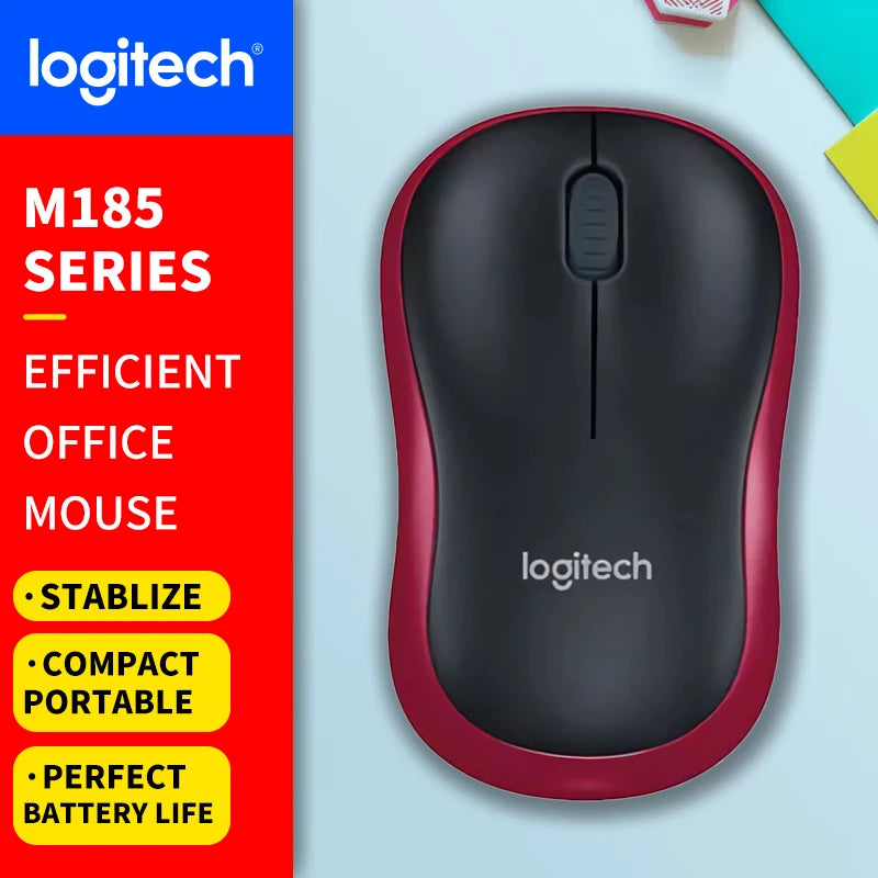 Logitech (M) Series Wireless Wired Office Mouse for Laptops, Quiet and Portable for Business and Home Use M650 M350 M350P M185