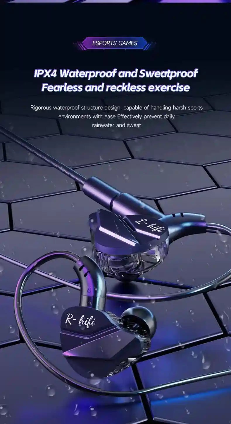 Gaming Earbuds 7.1 Surround Sound with Dual Mic by Tidesmit Tidesmit