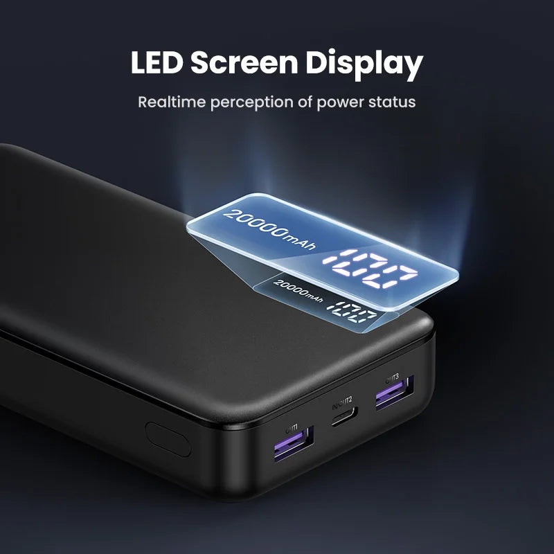 20000mAh Portable Power Bank - 20W PD Fast Charging Battery Pack Tidesmit