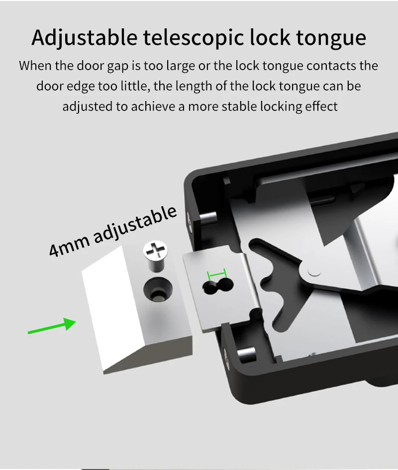 Smart Aluminum Alloy Glass Door Knobs Rotation Lock With Tuya App + Key Knobset Handle Metal Door Knob Lock For Bedroom Bathroom
