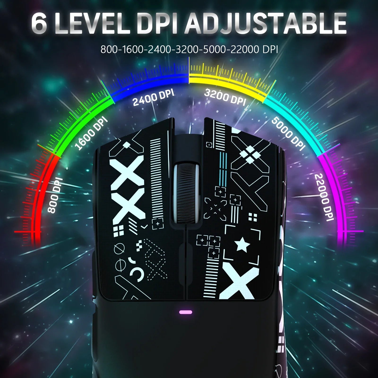 Hot Sale ATTACK SHARK X11 Wireless Gamer Mouse with Charging Dock PixArt PAW3311 Gaming Sensor 22000 DPI, BT/2.4G Wireless Mouse