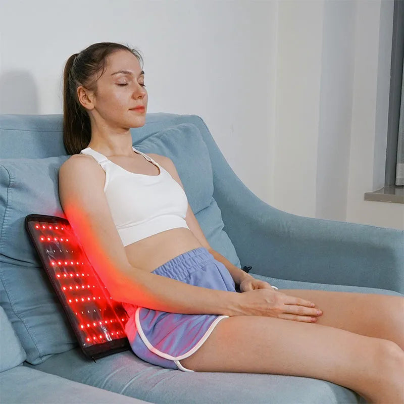 Infrared LED Red Light Therapy Belt for Body 850nm+660nm Light Wave Recovery Muscle Pain Wound Repair Relief Shoulder Wrap