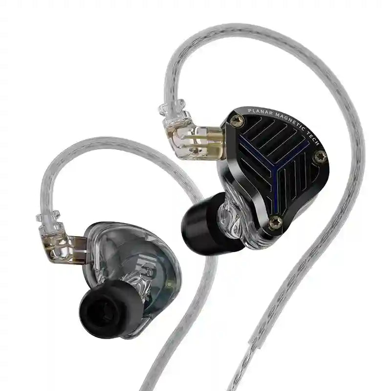 Planar Magnetic HiFi Monitor Earphones with Silver Cable by Tidesmit Tidesmit