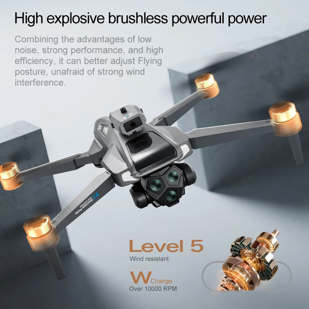 4K Camera Drone with Screen Remote & Triple Battery - M66-1 Tidesmit