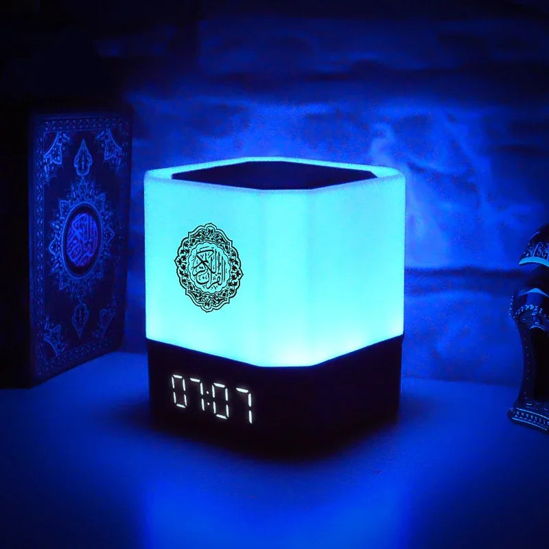 Quran Islam Arabic Muslim Azan Clock Koran Night Light Lamp Bright Portable Bluetooth Speaker Wireless Ramadan Arab Islamic Holy
