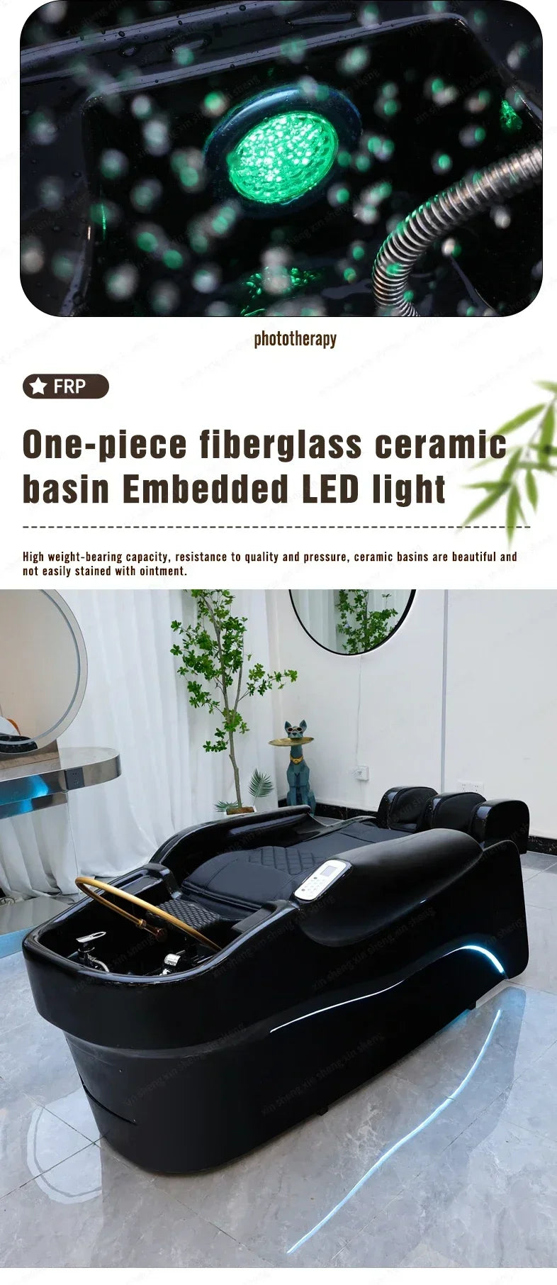 Japanese Shampoo Massage Bed | Ceramic Sink | Tidesmit Salon Furniture Massage Chairs Tidesmit